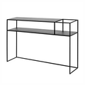 Tavolo Console Senso Flower Metal 120x25 Nero
