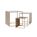 Set Tavolini 2WALL TRIO METAL, oro
