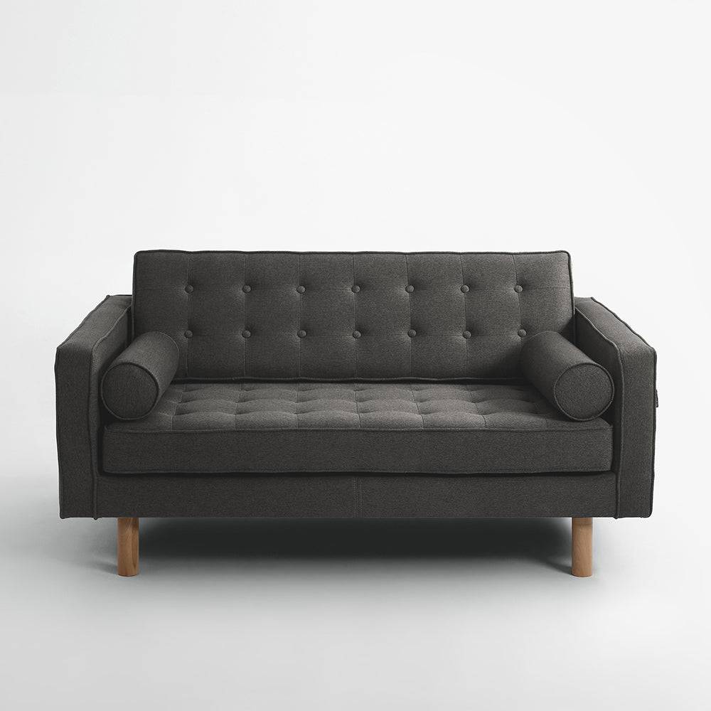 Divano Letto 2 Posti TOPIC WOOD, Acciaio, Naturale