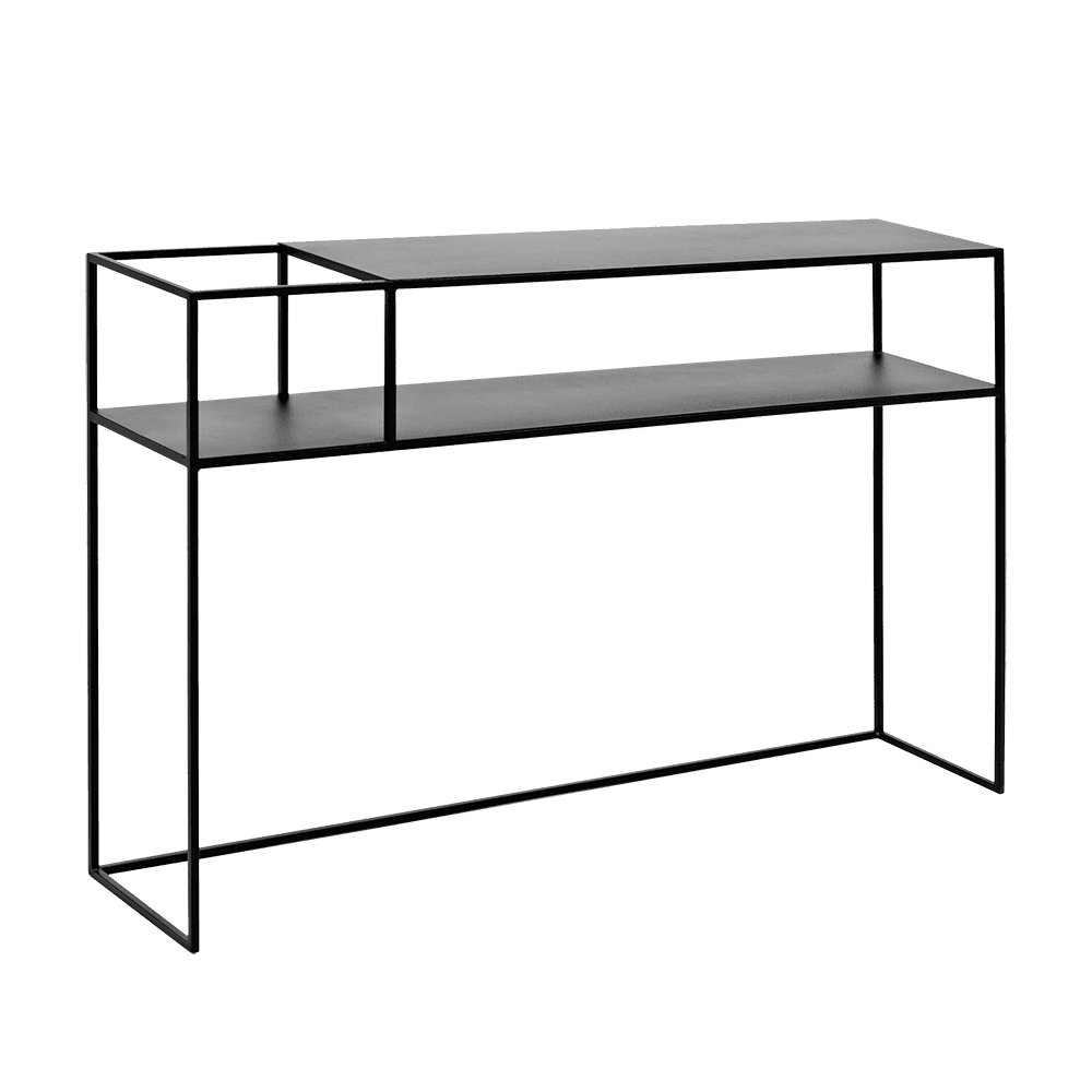 Consolle SENSO FLOWER METAL 120x25, nero