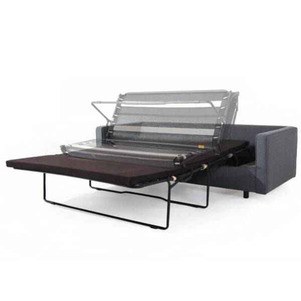 Divano Letto 3 Posti TOPIC WOOD, Deep Sea, Naturale