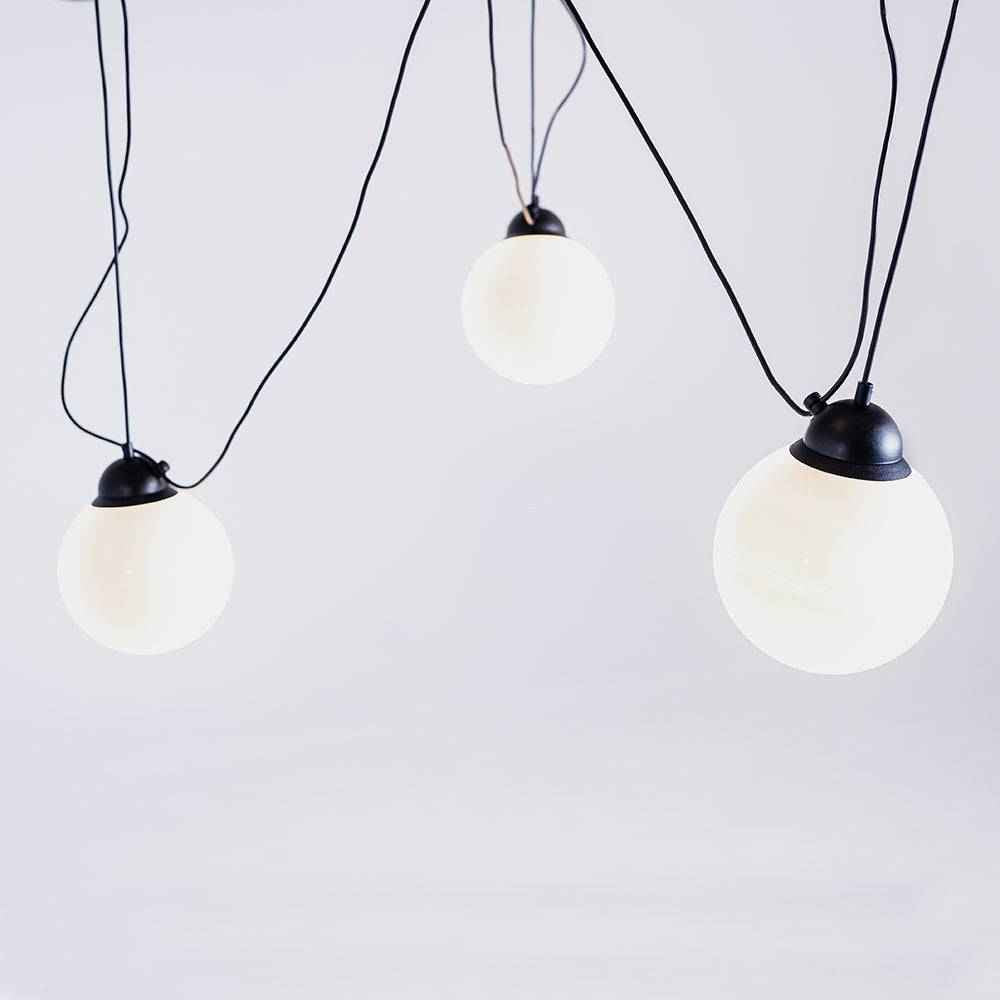 Lampada a sospensione POPO GLASS M 3 - nero