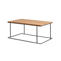 Tavolino WALT 100x60 impiallacciato quercia, nero