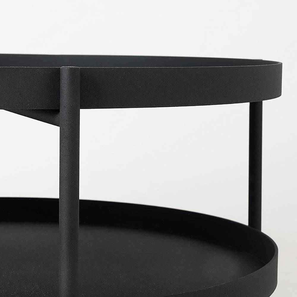 Tavolino da Caffè HANNA METAL 60 - Nero