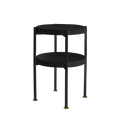 Tavolino laterale HANNA METAL 40-2F - nero