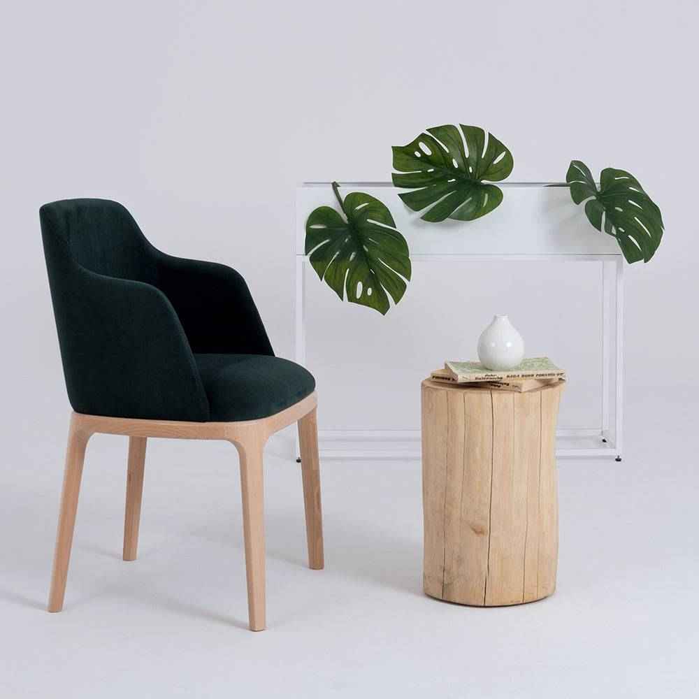 Sedia LULU con Braccioli - Verde Bottiglia