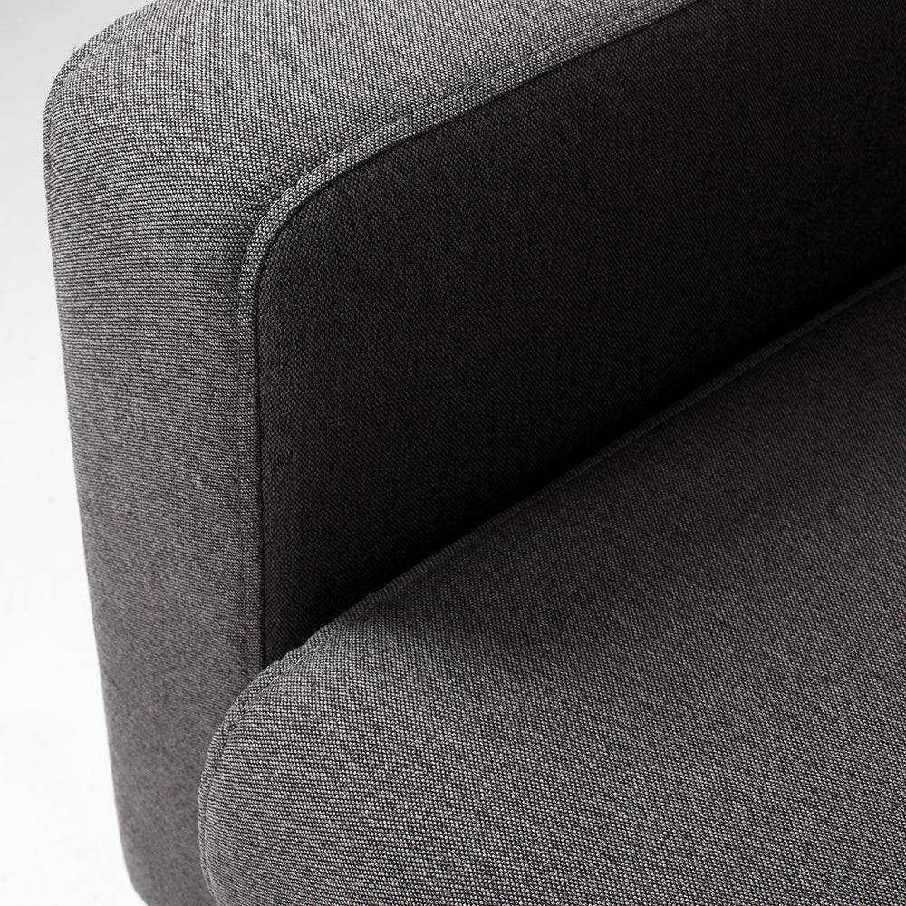 Divano Letto 3 Posti SCANDIC, Carbonio, Naturale