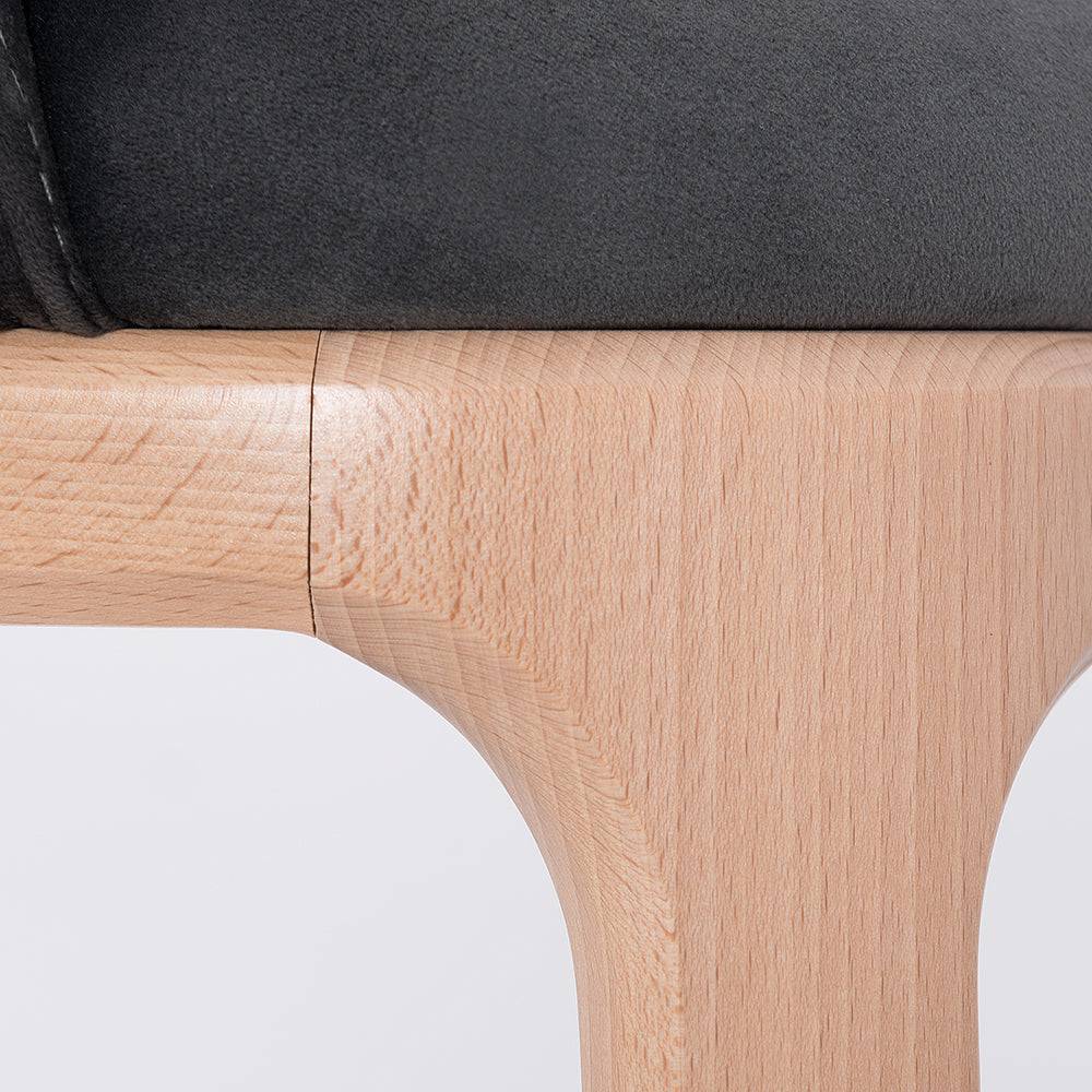 Sedia LULU con Braccioli - Grigio Lilla