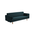 Divano 3 Posti TOPIC WOOD, Deep Sea, Legno Naturale