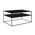 Tavolino TENSIO 2 FLOOR METAL 100x60, nero
