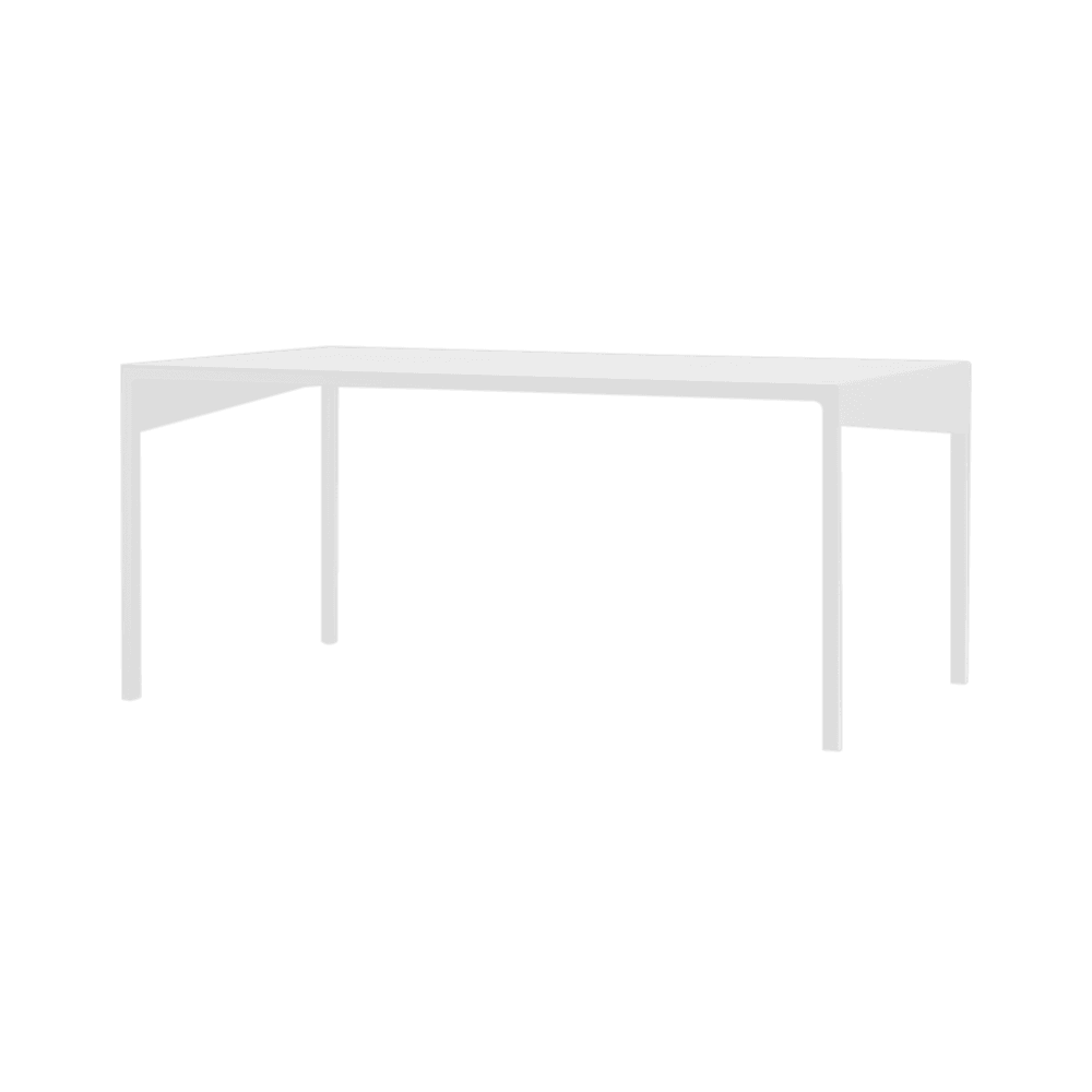 Tavolino OBROOS METAL 100x60, bianco