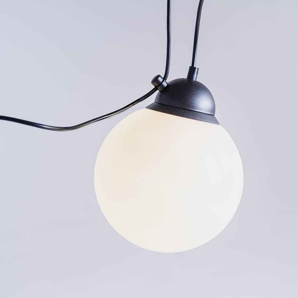 Lampada a sospensione POPO GLASS M 1 - nero