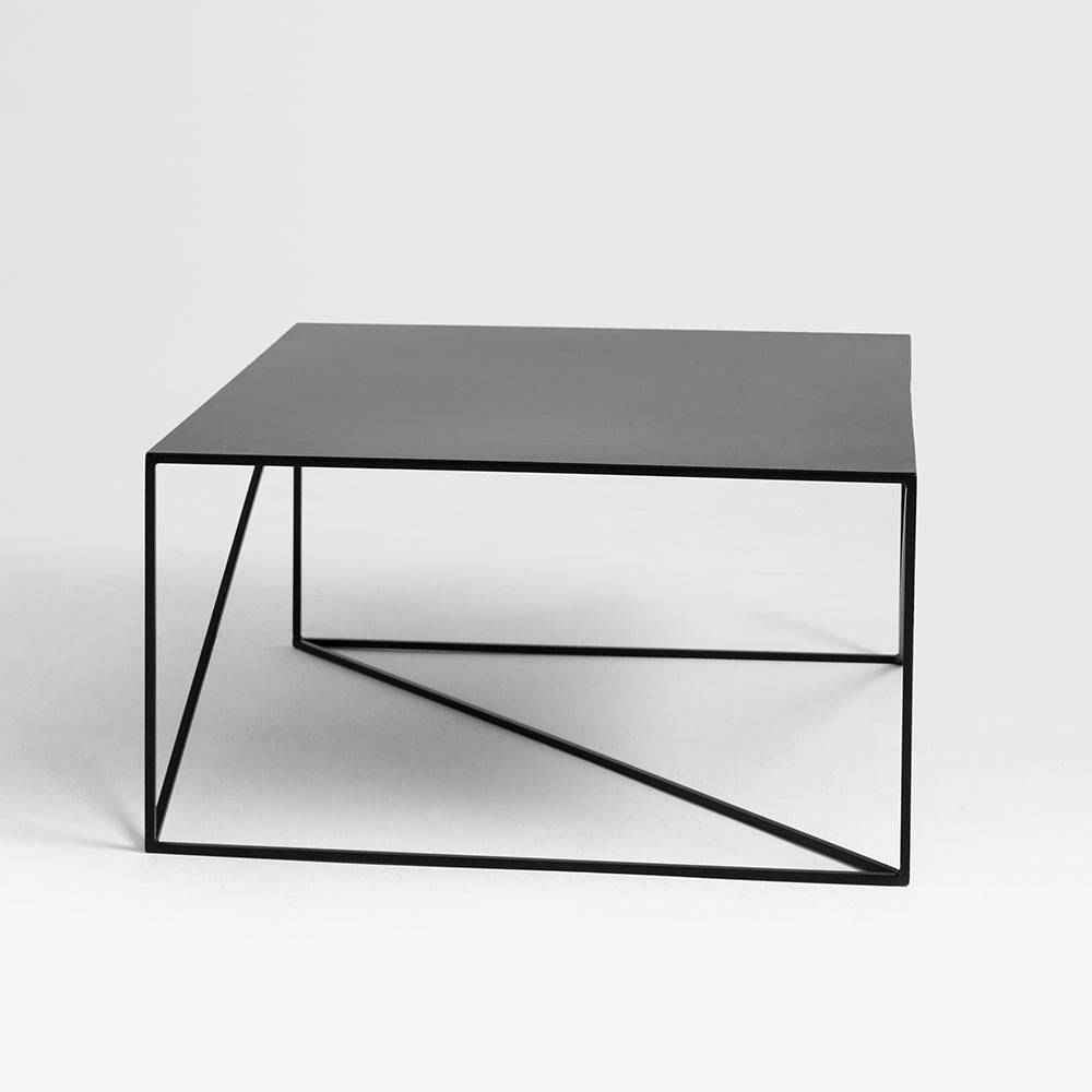 Tavolino MEMO METAL 80x80 Nero