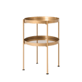 Tavolino laterale HANNA METAL 40-2F - oro