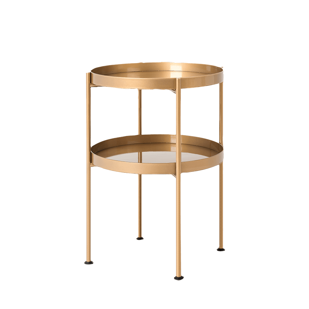 Tavolino laterale HANNA METAL 40-2F - oro
