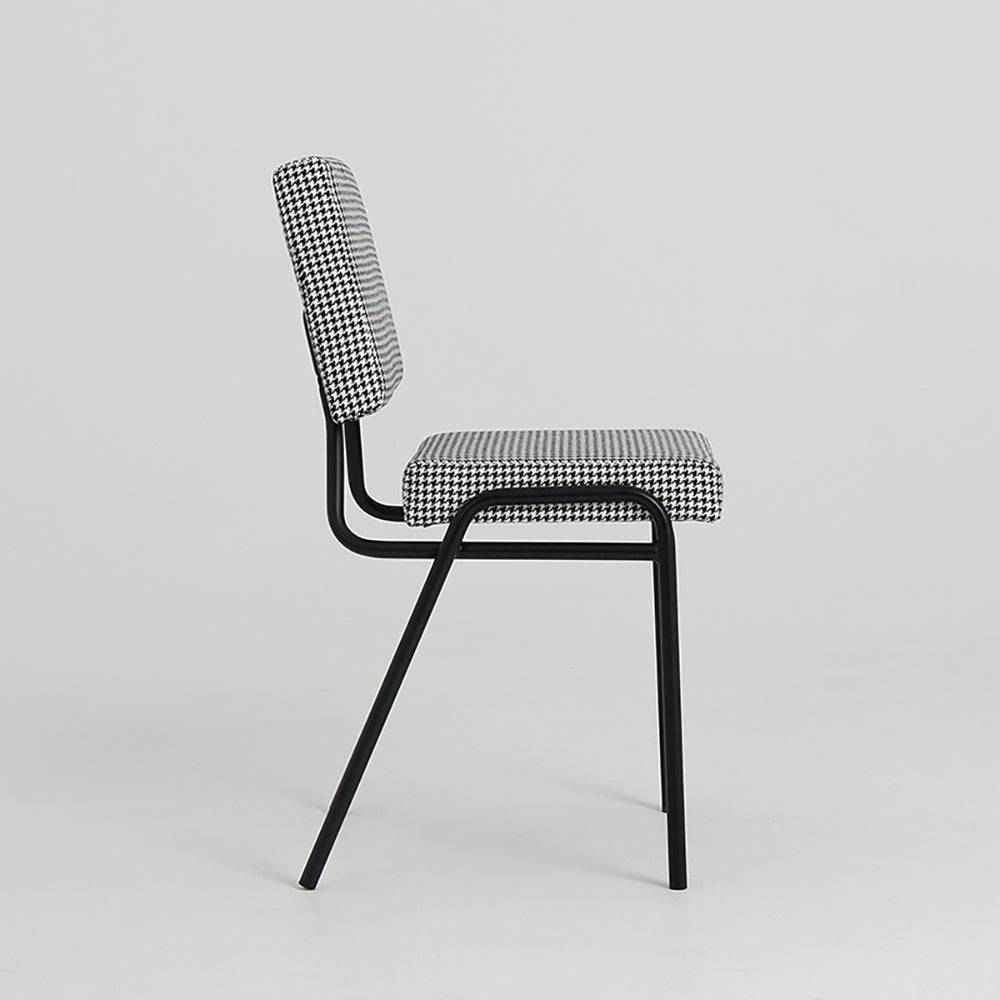 Sedia SIMPLE - pied de poule, nero