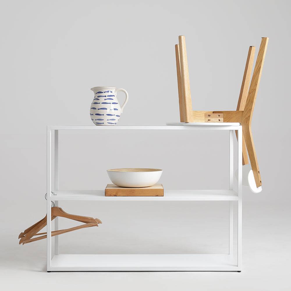 Libreria HYLLER METAL 100x75 - Bianco
