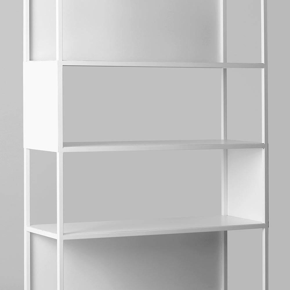 Libreria HYLLER SIDE METAL 100x180 bianco