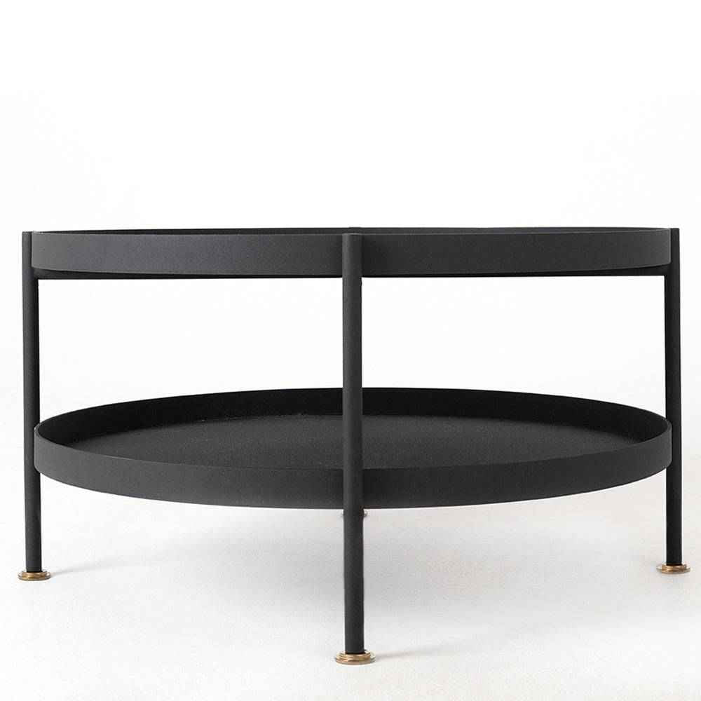 Tavolino da Caffè HANNA METAL 60 - Nero