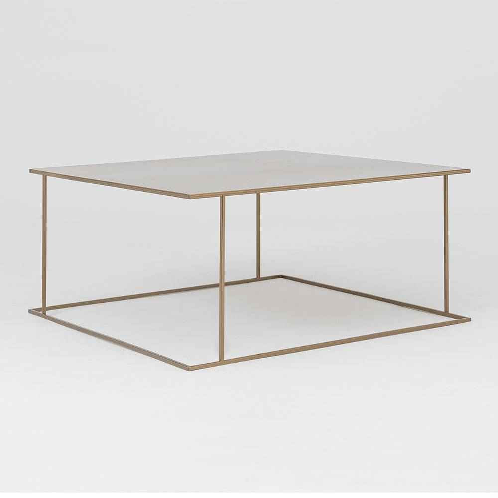 Tavolino WALT METAL 100x100, oro