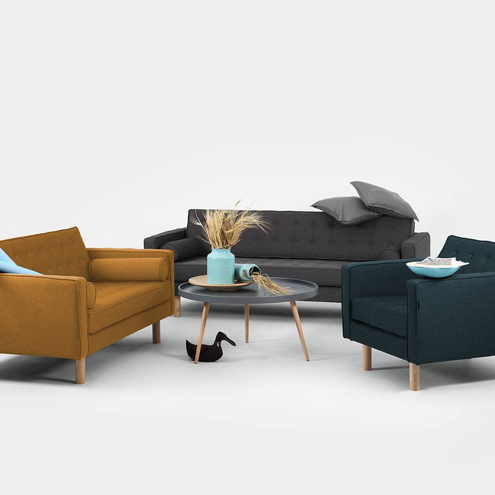 Poltrona TOPIC WOOD, Deep Sea, Naturale