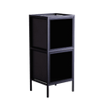 Rack SKAP Nero - 1 Ripiano 2 Box