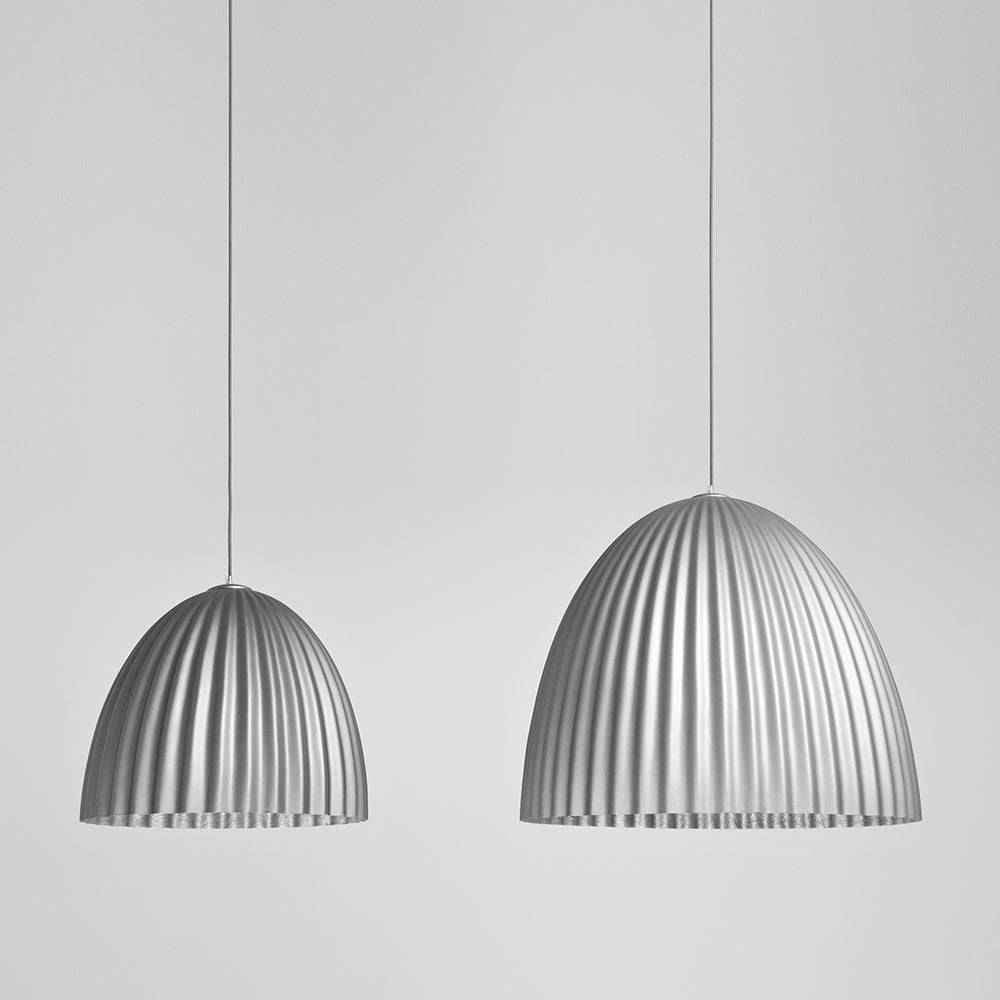 Lampada a sospensione PLISSART L argento