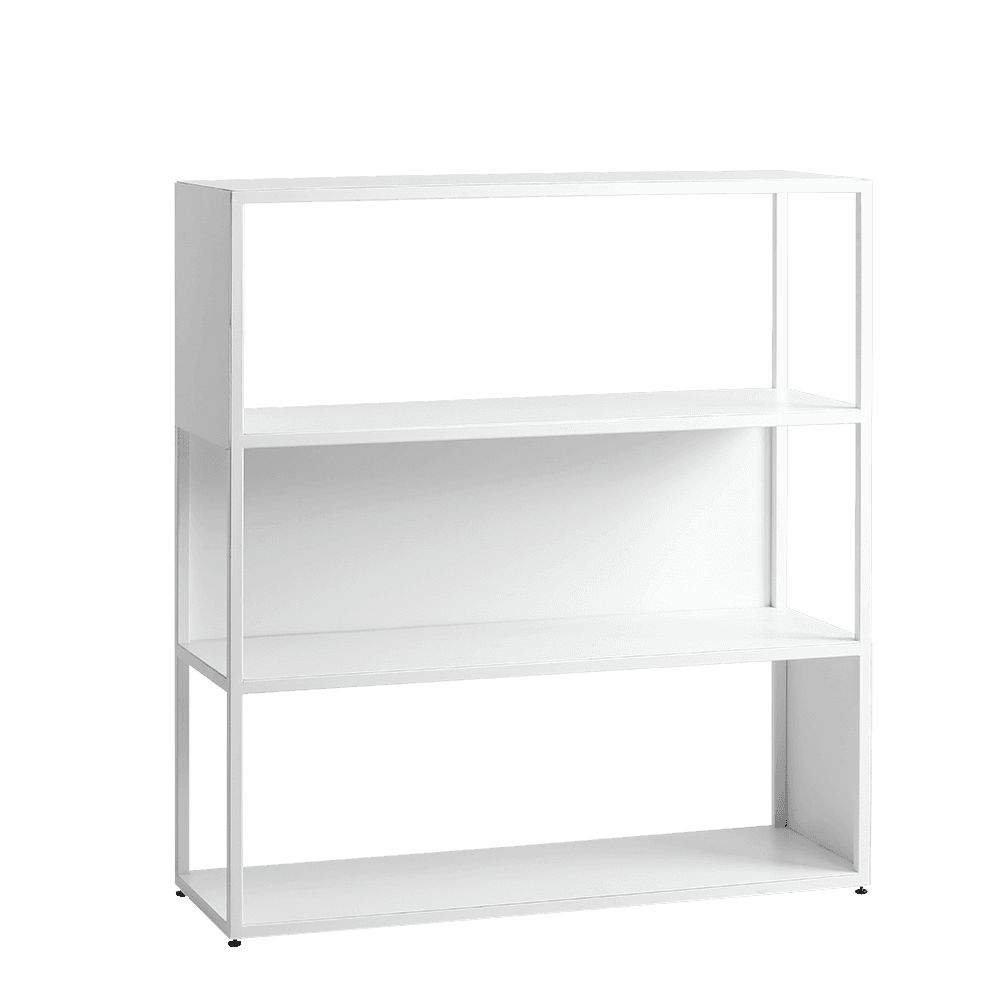 Libreria HYLLER SIDE METAL 100x110, bianco