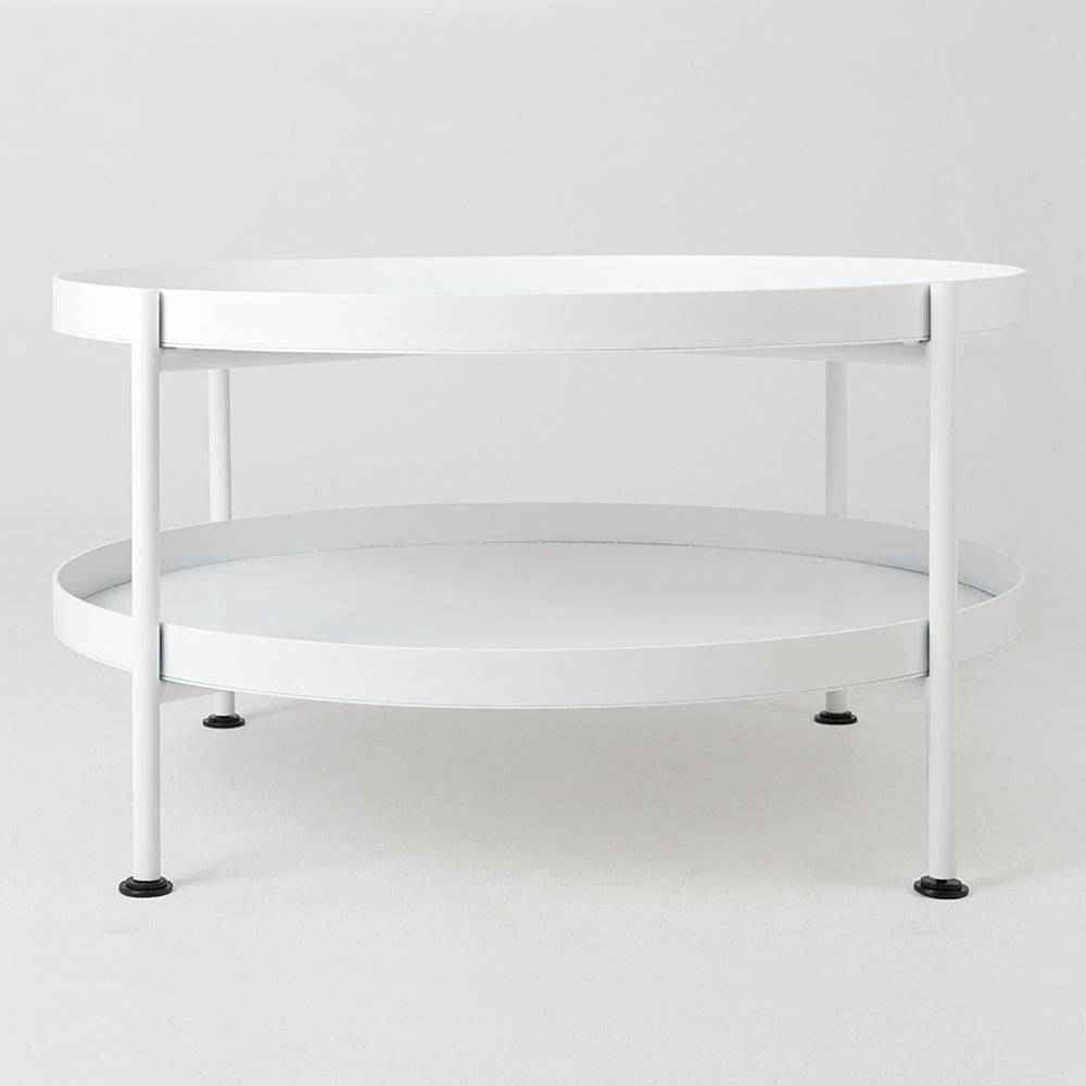 Tavolino da Caffè HANNA METAL 60 - Bianco