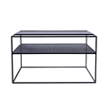Tavolino da Caffè MATRIX Metallo 80, Nero