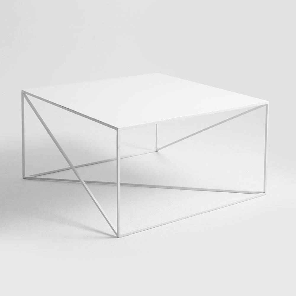Tavolino MEMO METAL 80x80 Bianco