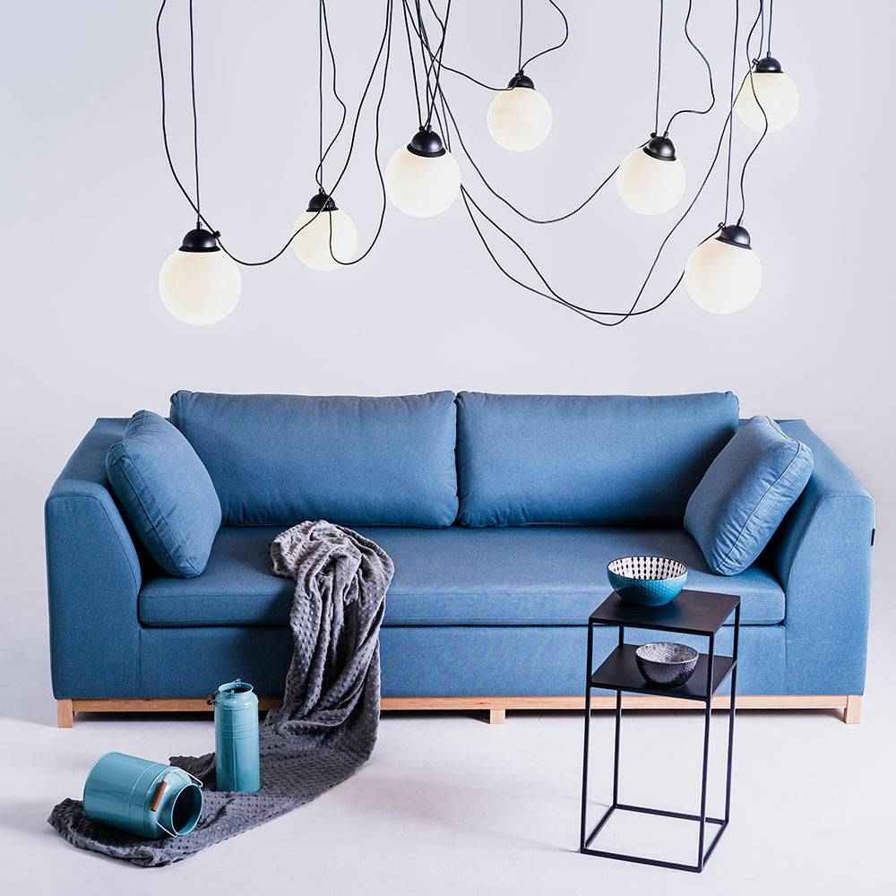 Lampada a Sospensione POPO GLASS M 7 - Nero