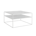 Tavolino Tensio 2 Floor Metal - bianco