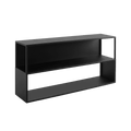 Libreria HYLLER SIDE METAL 150x75, nero