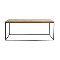 Tavolino Tensio Legno Massello 100x60 - Nero