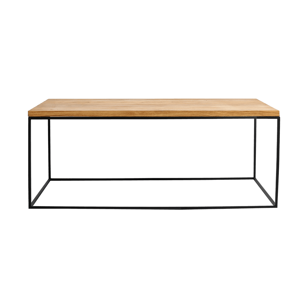 Tavolino Tensio Legno Massello 100x60 - Nero