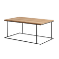 Tavolino MEMO LEGNO MASSELLO 100x60 Nero