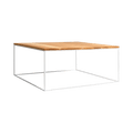 Tavolino Tensio Legno Massello 100x100 - Bianco