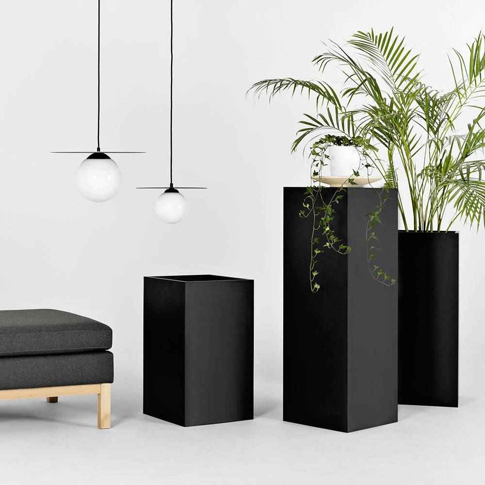 Vaso PALMUS 100x35x35 - nero