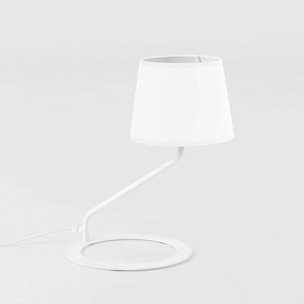 Lampada da Tavolo SHADE - Paralume Bianco Base Bianca