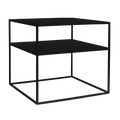Tavolino Tensio 2 Floor Metal - nero