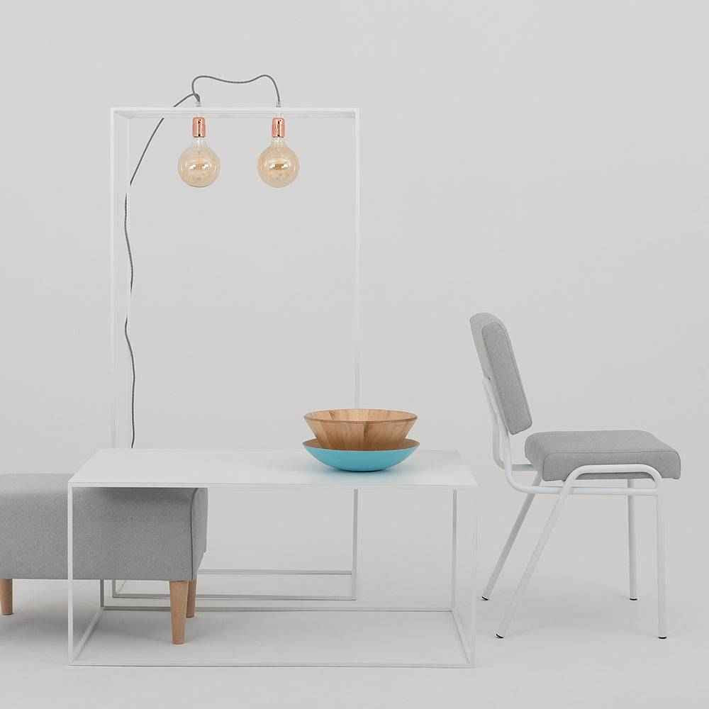 Sedia SIMPLE - platino, bianco