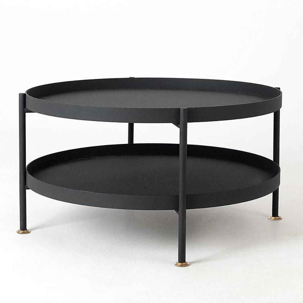 Tavolino da Caffè HANNA METAL 60 - Nero