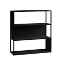 Libreria HYLLER SIDE METAL 100x110 nero