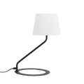 Lampada da Tavolo SHADE - Paralume Bianco Base Nera