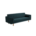 Divano Letto 3 Posti TOPIC WOOD, Deep Sea, Naturale