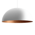 Plafoniera LORD 90 - Rame e Bianco