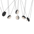 Lampadario POPO FLAT L 6 - Nero