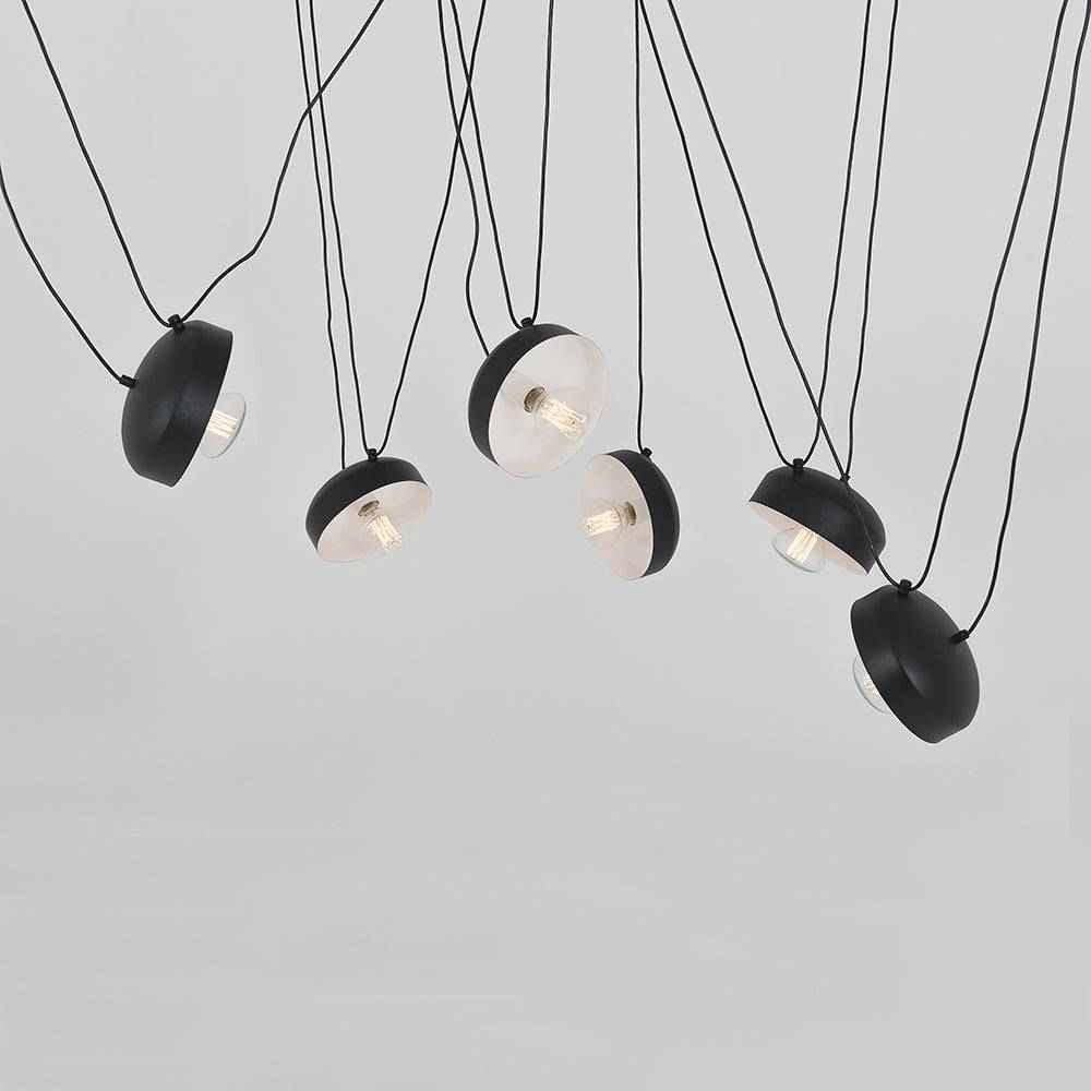 Lampadario POPO FLAT L 6 - Nero