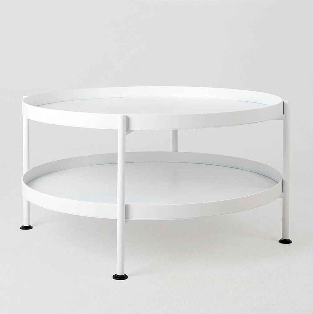 Tavolino da Caffè HANNA METAL 60 - Bianco